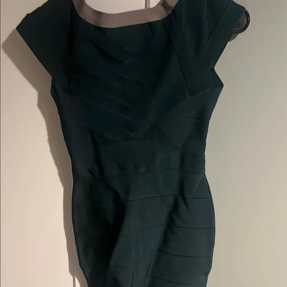 Elegant Green and Gray Women's Dress - Picture 6 of 6